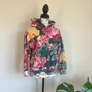 Molo Floral Hoodie in Pink, Yellow & Green